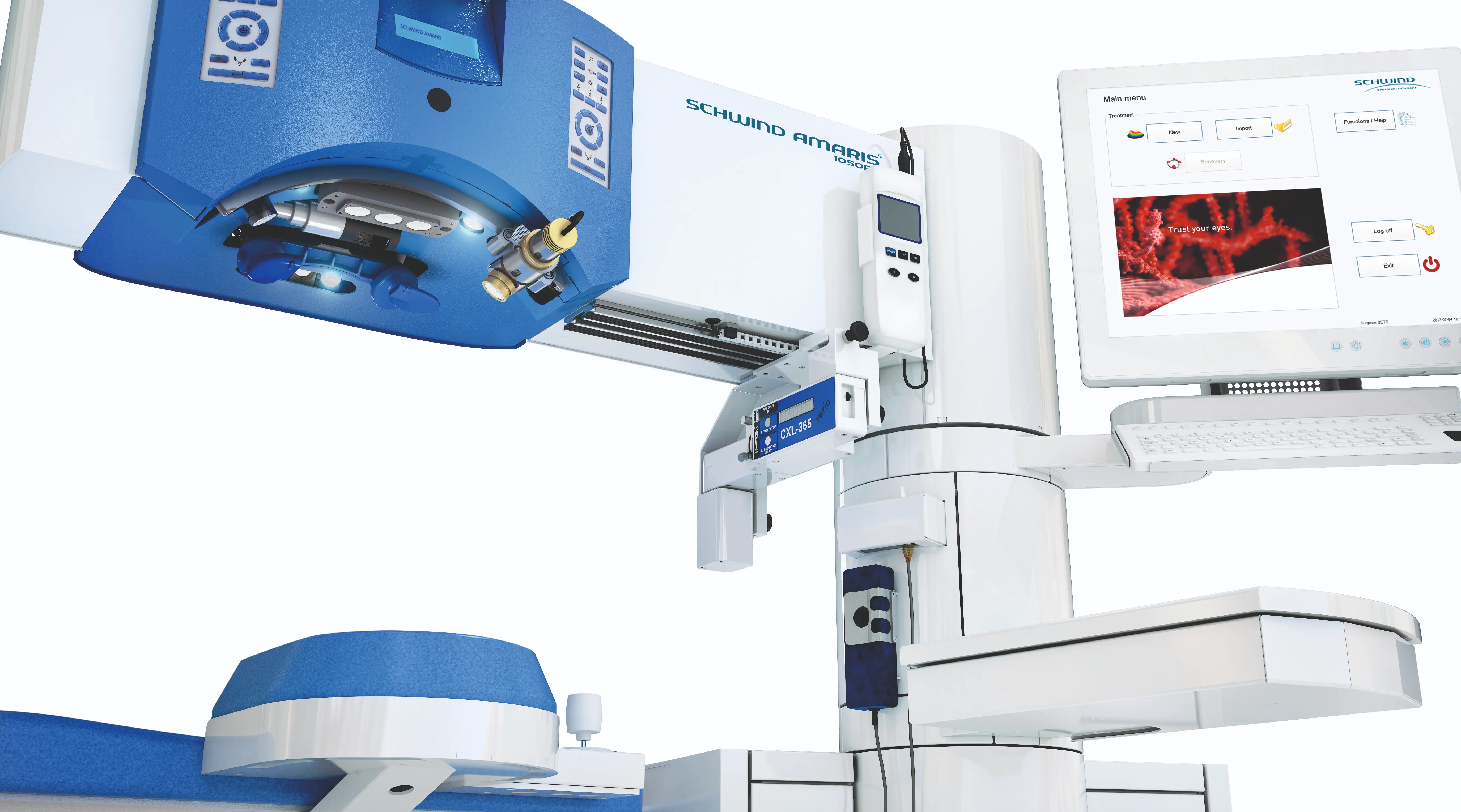 Appareil laser Schwind Amaris en salle d'opération